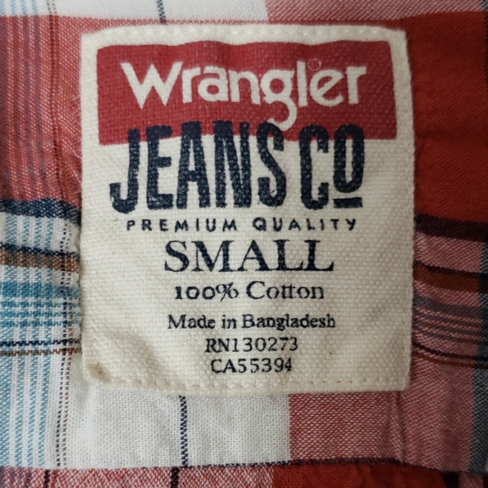 Wrangler long sleeve plaid shirt - Picture 3 of 3